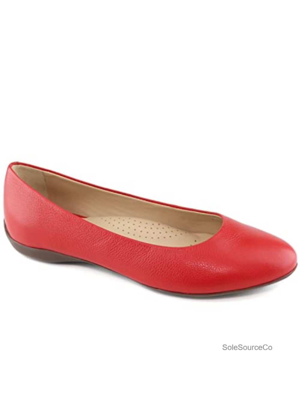 Genuine Leather Slip On Ballet Flats Comfort Arch Support
